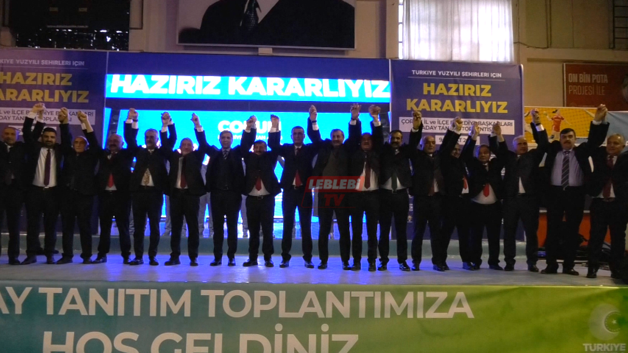 AK Parti Çorum Belediye Başkan Adaylarını Tanıttı
