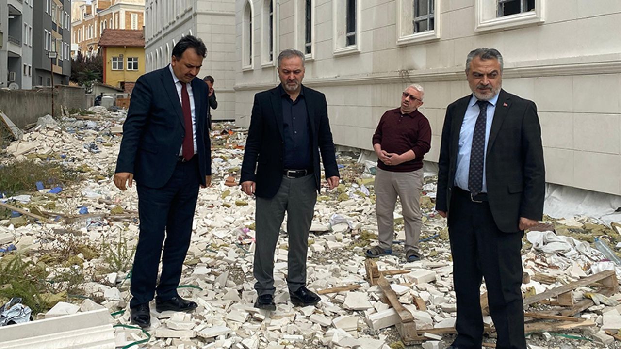 Müftü Yıldırım Hıdırlık Kur'an Kursu İnşaatını Ziyaret Etti