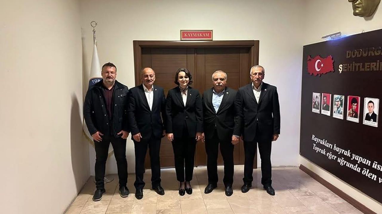 Dodurga Kaymakamı Tokur’a İlk Ziyaret Başkan Çetinkaya’dan