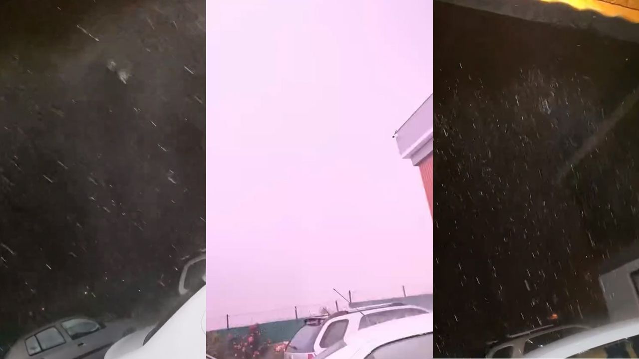 Çorum’da Karla Karışık Yağmur Yağdı