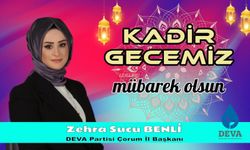 Benli, “Kadir Gecesine Erişmenin Huzur ve Mutluluğunu Yaşıyoruz”