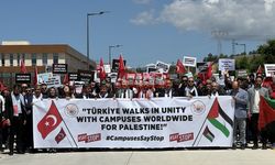 Hitit Üniversitesi Öğrencileri İsrail'i Protesto Etti