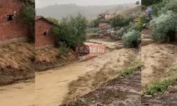 Narlı Köyünü Şiddetli Yağış Vurdu