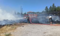 Evinin Önündeki Otları Yaktı, Kontrolü Kaybetti