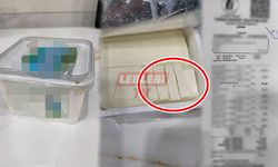 Zincir Marketten Alınan Peynir Açık ve Dilimlenmiş Çıktı