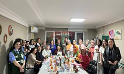 Çorum Yeşilay’dan Kadınlara Yönelik Taş Tozu Saksı Yapım Atölyesi
