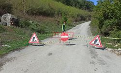 Laçin Yeşilgöl Yolu Çalışma Nedeniyle Kapatıldı