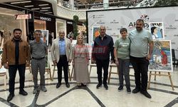 Ahlatçı Mecitözü Atatürk Ortaokulu’nun Resim Sergisini Gezdi