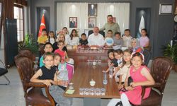Miniklerden Başkan Gelgör’e Ziyaret