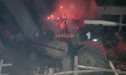 Köyde Korkutan Samanlık Yangını