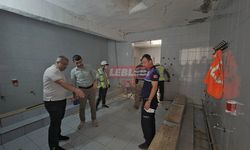 Park Camii’nin Tuvalet ve Şadırvanı Yenileniyor