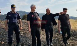 Başkan İsbir, Yangın Yerini İnceledi