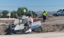YEPAŞ'a Ait Araç Takla Attı