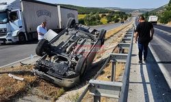 Şoför Uyuyakaldı, Araç Takla Attı