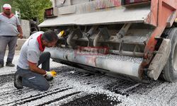 Sungurlu Belediyesi, Örnekevler’de Sathi Kaplama Yaptı