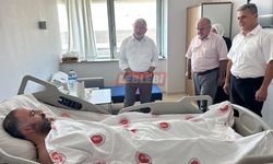 Başkan Aşgın, Kazada Yaralanan Nikah Memuru Süleyman Delice’yi Ziyaret Etti