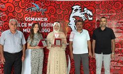Millî Eğitim den Teşekkür Plaketi