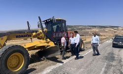 Kaymakam Köksal, Yapımı Devam Eden Köy Yollarını İnceledi