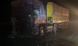 Trafikte Seyreden TIR Alev Topuna Döndü