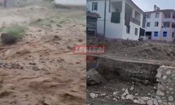 Sağanak Yağışın Ardından Dere Taştı, Yollar Ulaşıma Kapandı