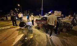 İki Otomobil Çarpıştı: 1 Ağır Yaralı