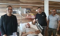 Başkan Solmaz’dan Resul Yiğitoğlu’na Geçmiş Olsun Ziyareti!