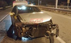 Köpeğe Çarpmamak İçin Manevra Yapınca Bariyerlere Çarptı