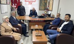 AK Parti Merkez İlçe Başkanı Alagöz Ve Yönetiminden Leblebi TV’ye Ziyaret