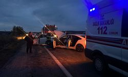 Çorum'da 2 Otomobilin Çarpışması Sonucu Üç Kişi Yaralandı