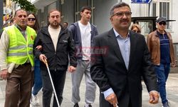 Görme Engelliler "Beyaz Baston Farkındalığı" İçin Yürüdü
