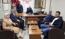 AK Parti Merkez İlçe Başkanı Alagöz Ve Yönetiminden Leblebi TV’ye Ziyaret
