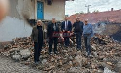 CHP’den Yangınzede Aileye Geçmiş Olsun Ziyareti