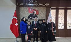 Milli Eğitim Müdürü Çağlar, Minik Öğrenciyi Kabul Etti