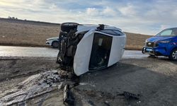 Kontrolden Çıktı, Yan Yattı: 2 Yaralı