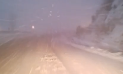 Çorum–Osmancık Yolunda Kar Yağışı Etkisini Artırdı