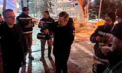 Başkan Dere’den Personele Sıcak Çay İkramı