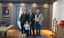 Sağlığına Kavuşan Ege, Kaymakam Duman’ı Ziyaret Etti