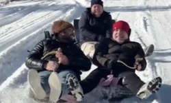 Kargı’nın Yükseklerinde Gençlerden Kar Şovu