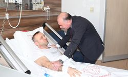 Vali Çalgan, Kazada Yaralanan Personeli Ziyaret Etti