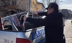 Kaldırım İşgali Yapan Esnafa Zabıta Müdahalesi