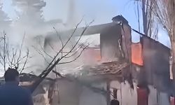 Köyde Korkutan Yangın, Alevler Kısa Sürede Büyüdü!