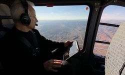 Bakan Uraloğlu Çorum Hızlı Tren Hattının Çalışmalarını Havadan İnceledi