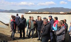 Kaymakam Polat ve Başkan Çizikci’den Yangınzedelere Ziyaret