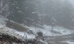 Çorum’a Nisan Ayında Kar Yağdı