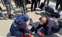 Sanayide Korkutan Kaza! Kurye Yaralandı