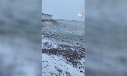 Çorum'da Kar Ve Yağmur Etkili Oldu