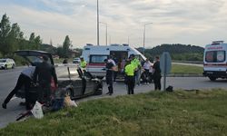 Asfalt Yüklü Tankerle Otomobil Çarpıştı: 4 Yaralı