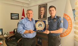 İlçeye Veda Eden Emniyet Amiri Başkan Cebeci’yi Ziyaret Etti
