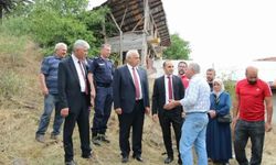 Kaymakam Polat ve Başkan Çizikci, Yangın Yerinde
