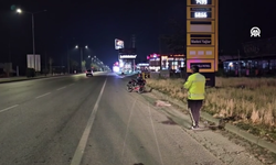 Köpeğe Çarpan Motosiklet Sürücüsü Ölümden Döndü